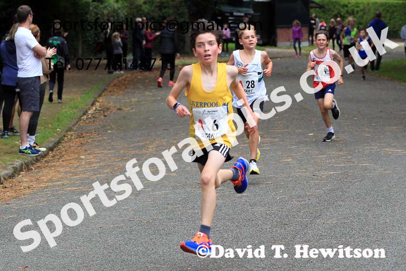 Boys under-13s 2023 Northern 6 and 4 Stage Relays and Youngsters, Birkenhead Park, Wirral.  Photo: David T. Hewitson/Sports for All Pics
